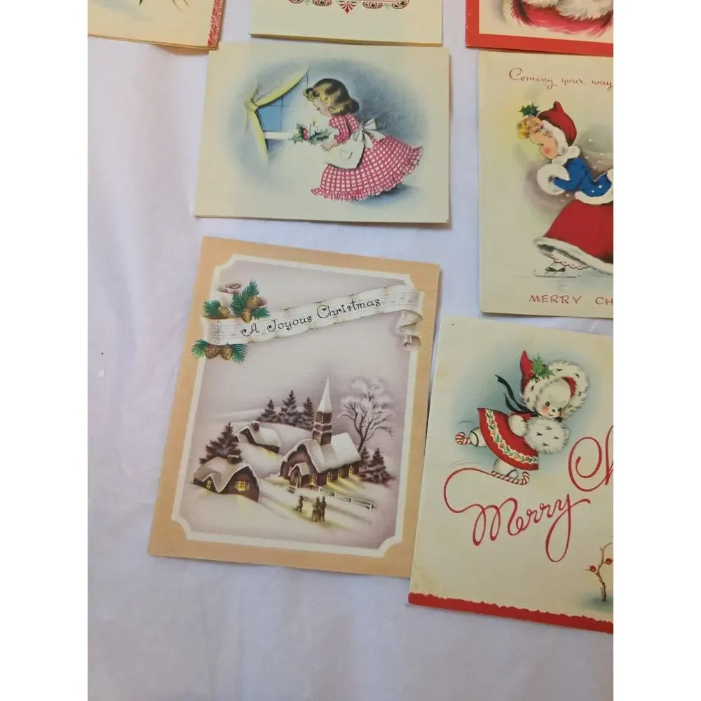 Lot Of 20 Vintage Christmas Cards Used Norcross Hallmark